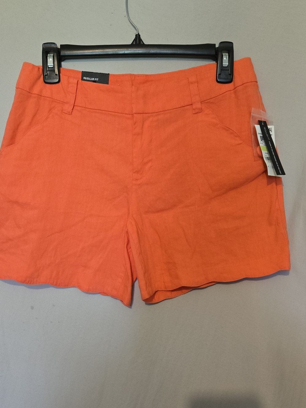 Inc Coral LinenDress Shorts,New